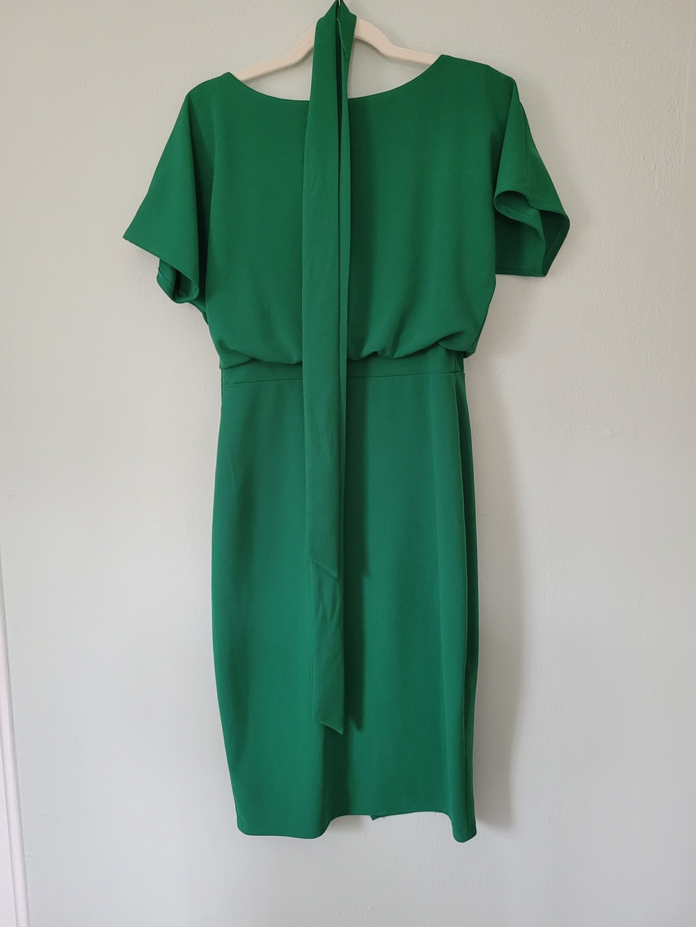 Emerald Green Blouson Midi Dress - Kensie - Size 6 - Picture 3 of 4